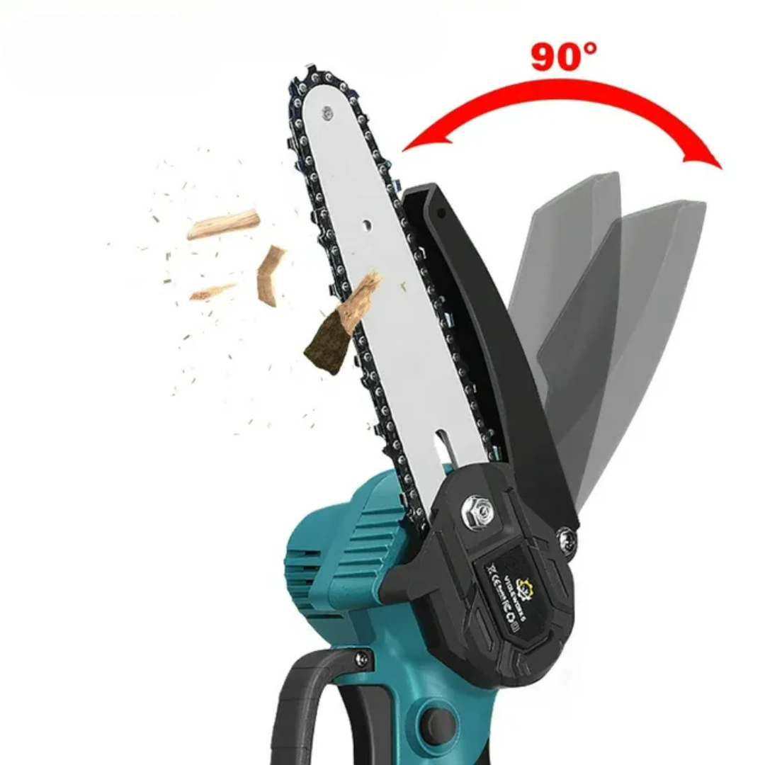 Motosierra Portátil Profesional 48V + 2 Baterías + Accesorios de Regalo