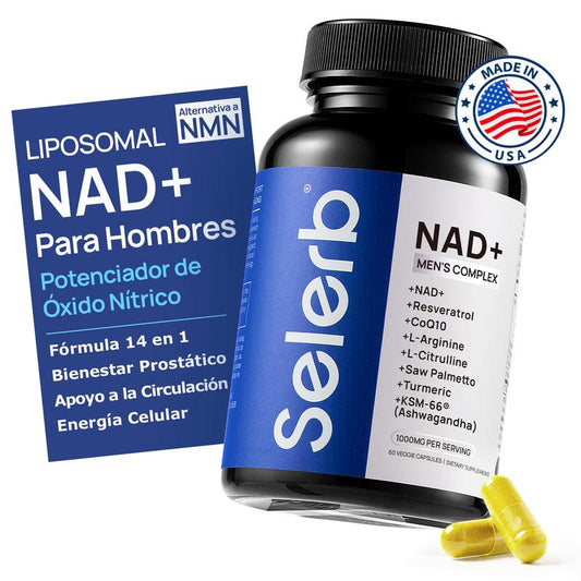 Selerb NAD+ Suplemento para Hombres - Soporte de Energía, Circulación y Próstata